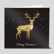 Weihnachtskarte mit Einbruchfalz