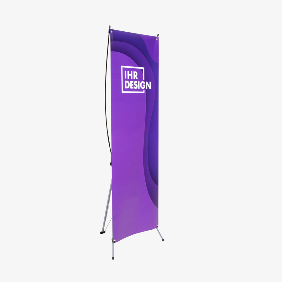 Individuell bedrucktes X-Banner für Ihre Werbetechnik